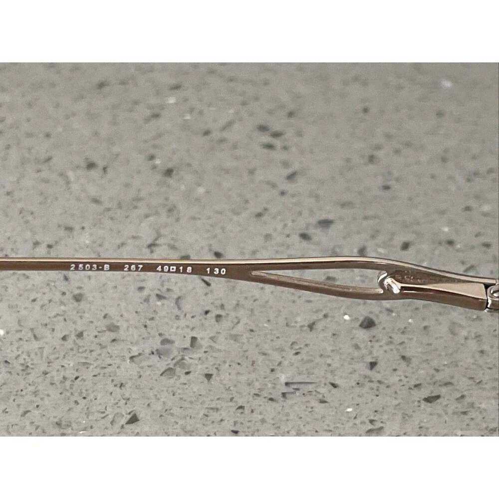 Sferoflex Eyeglasses Frames ONLY 2503-B 267 Rose Gold Half Rim Oval 49-18-130